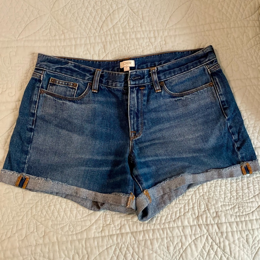JCrew Factory Denim Cuffed Cut-offs